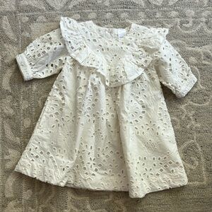 Toddler 2 Nordstrom White Eyelet Dress Cotton